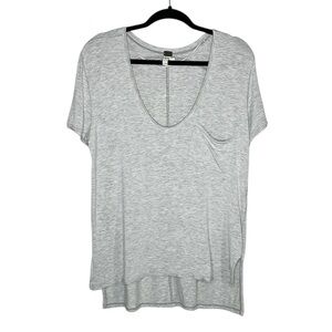 We The Free Rising Sun light gray slouchy pocket tee size XS